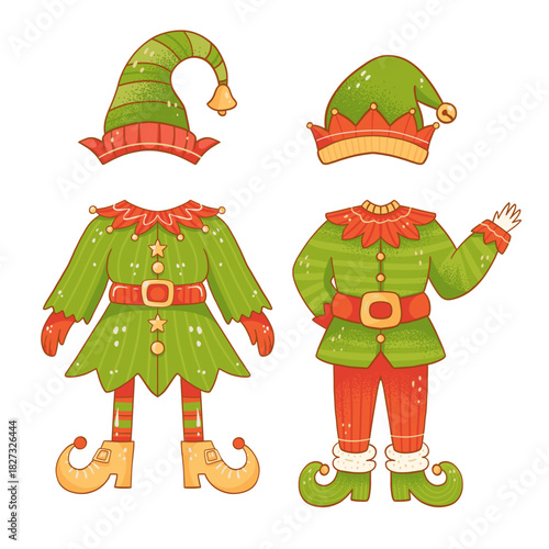 Two Cute Christmas Elf Outfits
