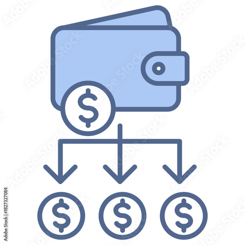 Expense Blue Icon
