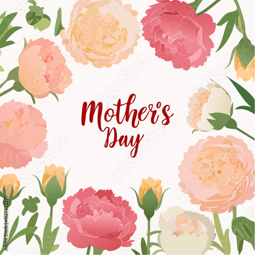 Floral mariage illustration modèle vecteur avec rose et feuille pour une carte valentin ou anniversaire décoration conception bordure de cœur