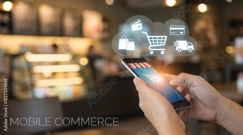 Online Shopping Banner Graphic