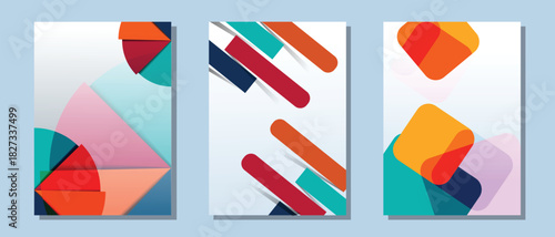 Modern cover vector design. Set of cover design in A4 size. Suit for annual report, company profile, invitation, and others