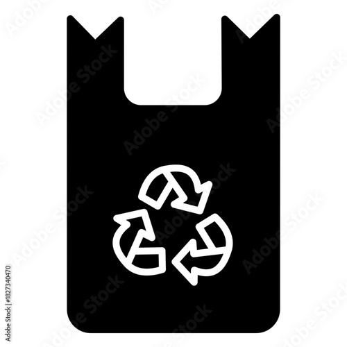 Recycling Plastic Bag Icon