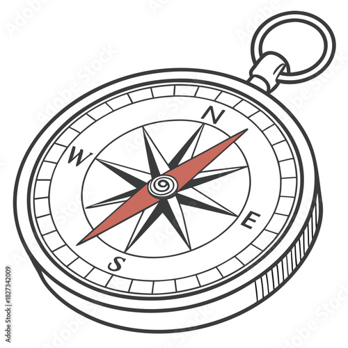  Navigational Guide: A close-up shot of a classic compass, poised to guide your journey. It evokes a sense of exploration, adventure, and unwavering direction.