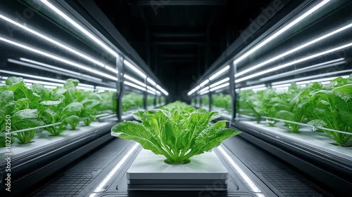 Futuristic Farm Vegetable Growth with a Sense of Technology