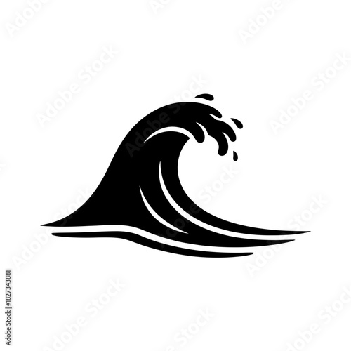 World Wetlands Water Waves Detailed abstract wave design in blue and white