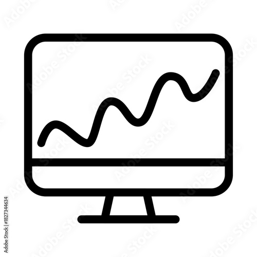 Statistical Dashboard Line Icon of Statistical Analysis Icon Set