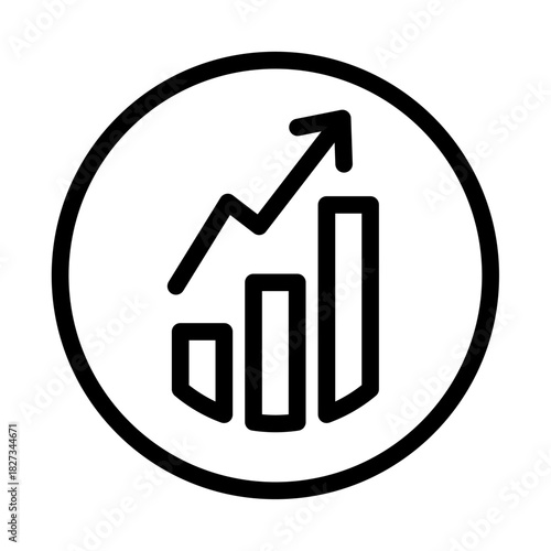 Statistical Performance Line Icon of Statistical Analysis Icon Set