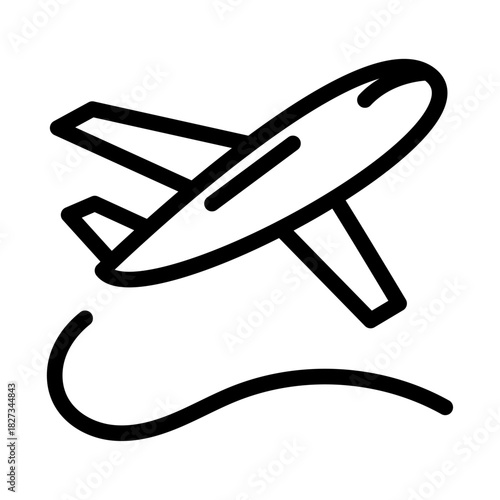 Flight Path Line Icon of Unmanned Aerial Vehicles (UAVs) Icon Set