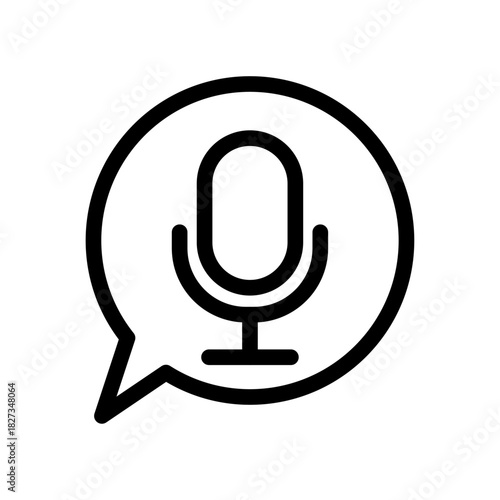 Speech Command Line Icon of Voice Recognition Icon Set