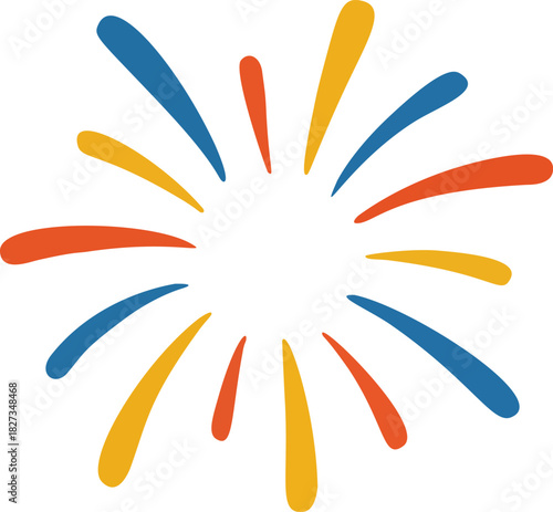 Festive Celebration Burst Graphic Element