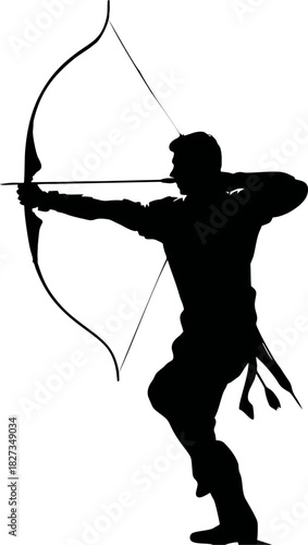 Heroic Archer Silhouette in A...