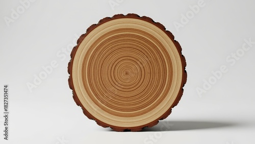 Tree crosssection showing growth rings