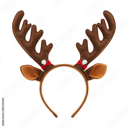 Festive reindeer antlers holiday celebration decor item indoor close-up