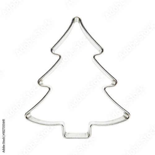 Festive baking action christmas tree cookie cutter kitchen tools indoor overhead