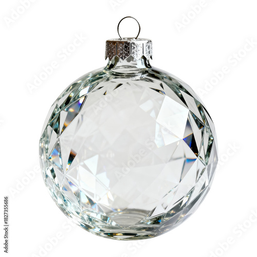 Sparkling crystal ornament festive display holiday decor indoor close-up
