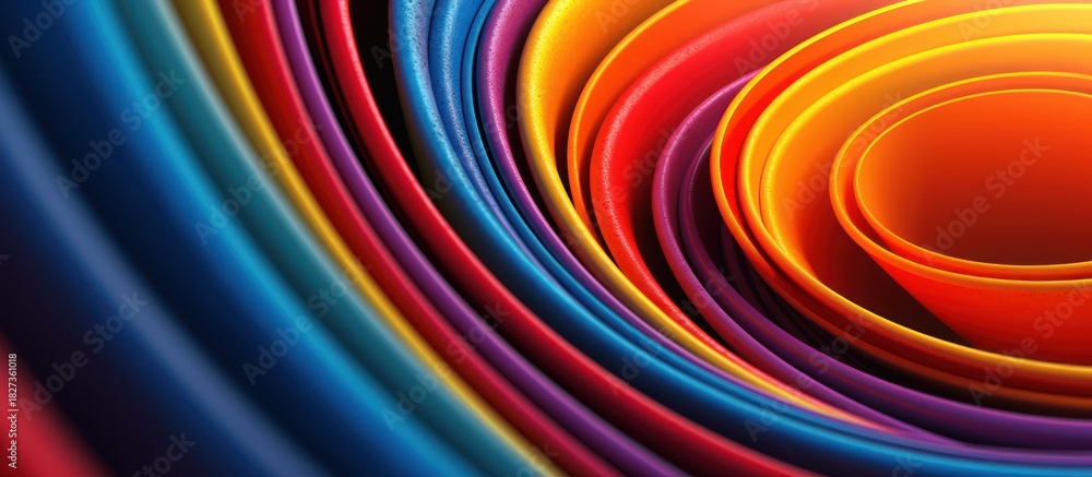 Obraz premium Vibrant Swirls of Color Abstract Background.