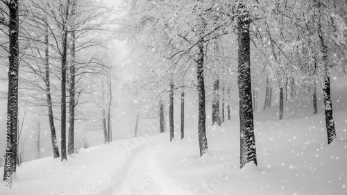 CINEMAGRAPH, 4k, falling snow in the winter forest, Snow, snowflakes. Rendered animation of snowing.
Real snow snowing on black background in cold winter season, Snow flakes Christmas overlay,