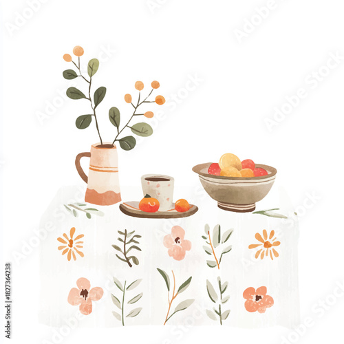 yuniazizah__cute_Table_runner__in_neutral_muted_colours_in_the__44cff9ae-3605-4f84-9994-5f494ab32ff8