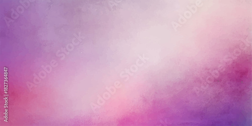 Vintage pink and purple textured grunge watercolor art backdrop with copy space