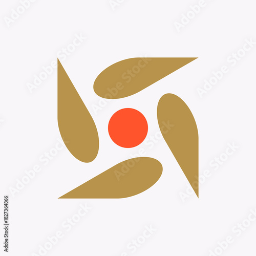Abstract logo. Logo design. Template elements. Geometric abstract logo