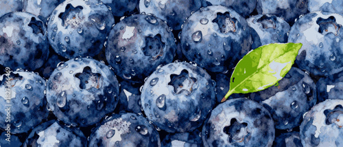 Liquid Light Juicy blueberry background isolated watercolor vector illustration svg