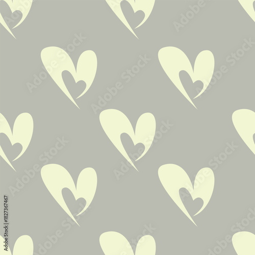 love heart valentine seamless pattern