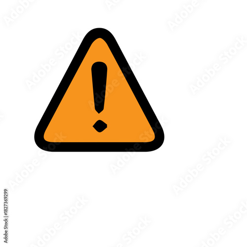 Warning Sign Illustration A Call for Attention and Caution with Yellow Triangle
