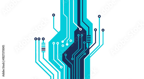 Circuit board design representing technology and innovation.