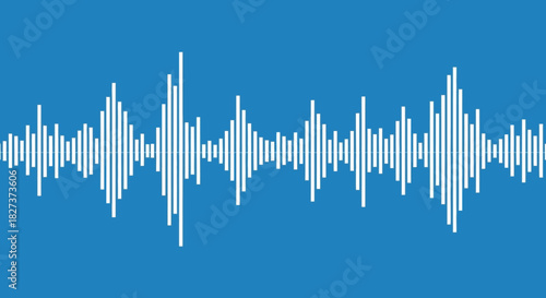 Sound Waveform Visualization Abstract Digital Audio Signal.
