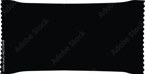 Illustration Candy wrapper blank package template design silhouette vector