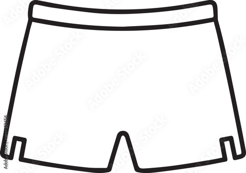 Simple swimsuit illustration perfect for summer designs, swimwear brands, vacation promotions, and beach-themed projects originally a scalable vector graphic