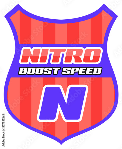 Car track race motorsport Y2K retro sticker or tag. Auto drag race championship Y2K vector sticker, rally grand prix patch. Speed racing competition label with nitro boost speed typography text
