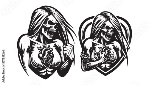 black color devil  silhouette vector illustration, solid white background