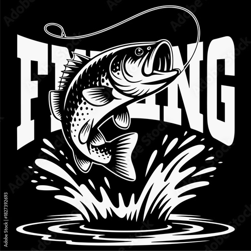 fishing t-shirt design