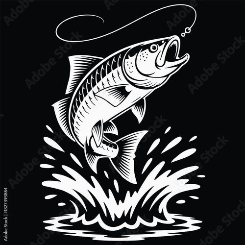 fishing t-shirt design