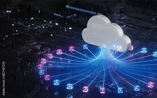 Cloud Computing Network Server Artificial Intelligence Data Modernization Transformation Technology	