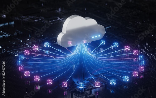 Cloud Computing Network Server Artificial Intelligence Data Modernization Transformation Technology	