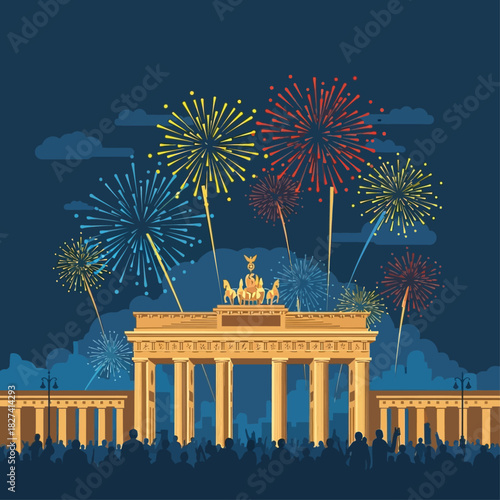 Celebrating with Fireworks at the Brandenburg Gate A Digital Business Model in Action