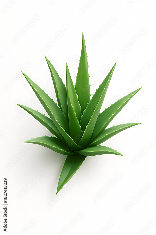 Fototapeta premium Aloe vera plant isolated on white background