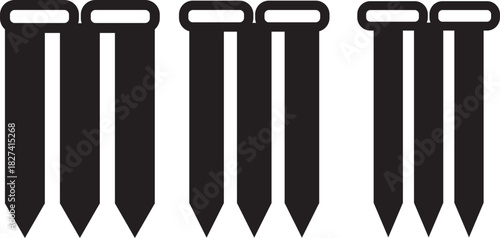 Cricket bat ball stump bails icon set, Sports Equipment playing sign, wicket icon Flat design on isolated background,
