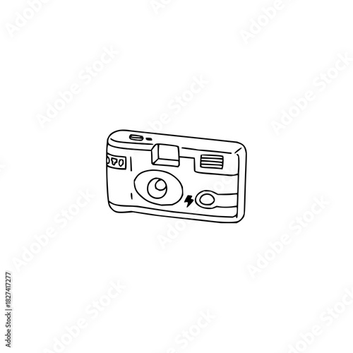 Capture memories with a single-use camera, perfect for travel, parties, and events, offering a nostalgic, vintage touch to your photography projects