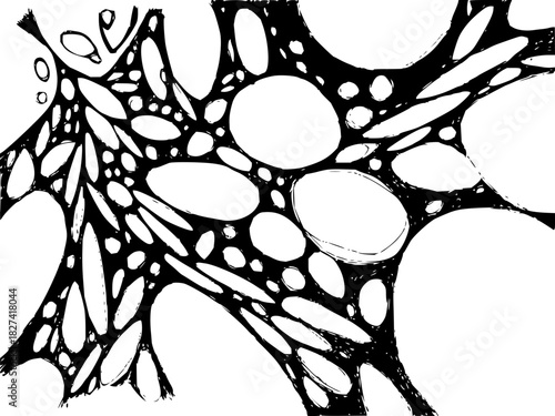 Abstract organic cell structure for innovative designs, perfect for science visuals, medical graphics, and modern creative projects with a unique touch