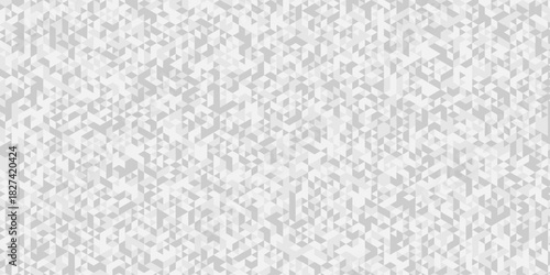 Abstract low polygon cubic white and gray vector poly triangle texture geometric pattern composed of triangular. geometric wall tile and metal cube background triangle wallpaper design.	