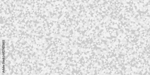 Abstract low polygon cubic white and gray vector poly triangle texture geometric pattern composed of triangular. geometric wall tile and metal cube background triangle wallpaper design.