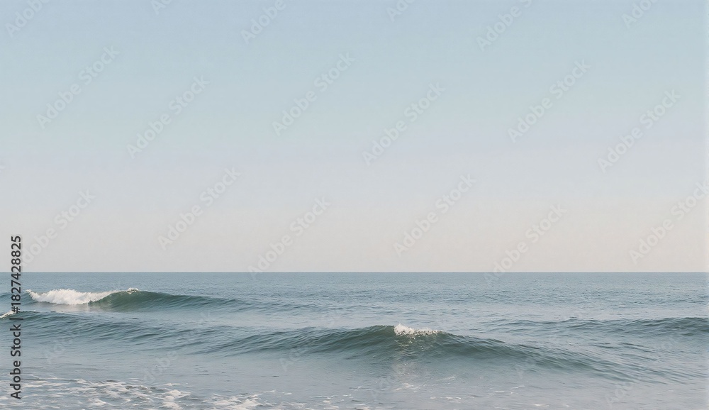 Fototapeta premium Calm early-summer ocean - ultra realistic