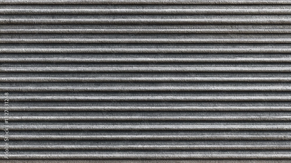 Fototapeta premium Seamless Industrial Ribbed Sheet Texture in Muted Gray