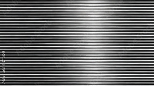 Seamless Industrial Ribbed Metal Sheet Texture with Bright Lines