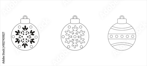 Three decorative oval ornaments with intricate designs