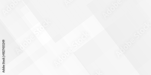 Abstract vector minimal tech gradient white, gray creative triangle geometric technology space. rectangle randomly arranged white line background. paper web overlap presentation design.	
