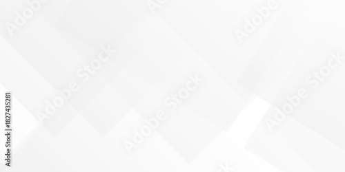 Abstract vector minimal tech gradient white, gray creative triangle geometric technology space. rectangle randomly arranged white line background. paper web overlap presentation design.	
